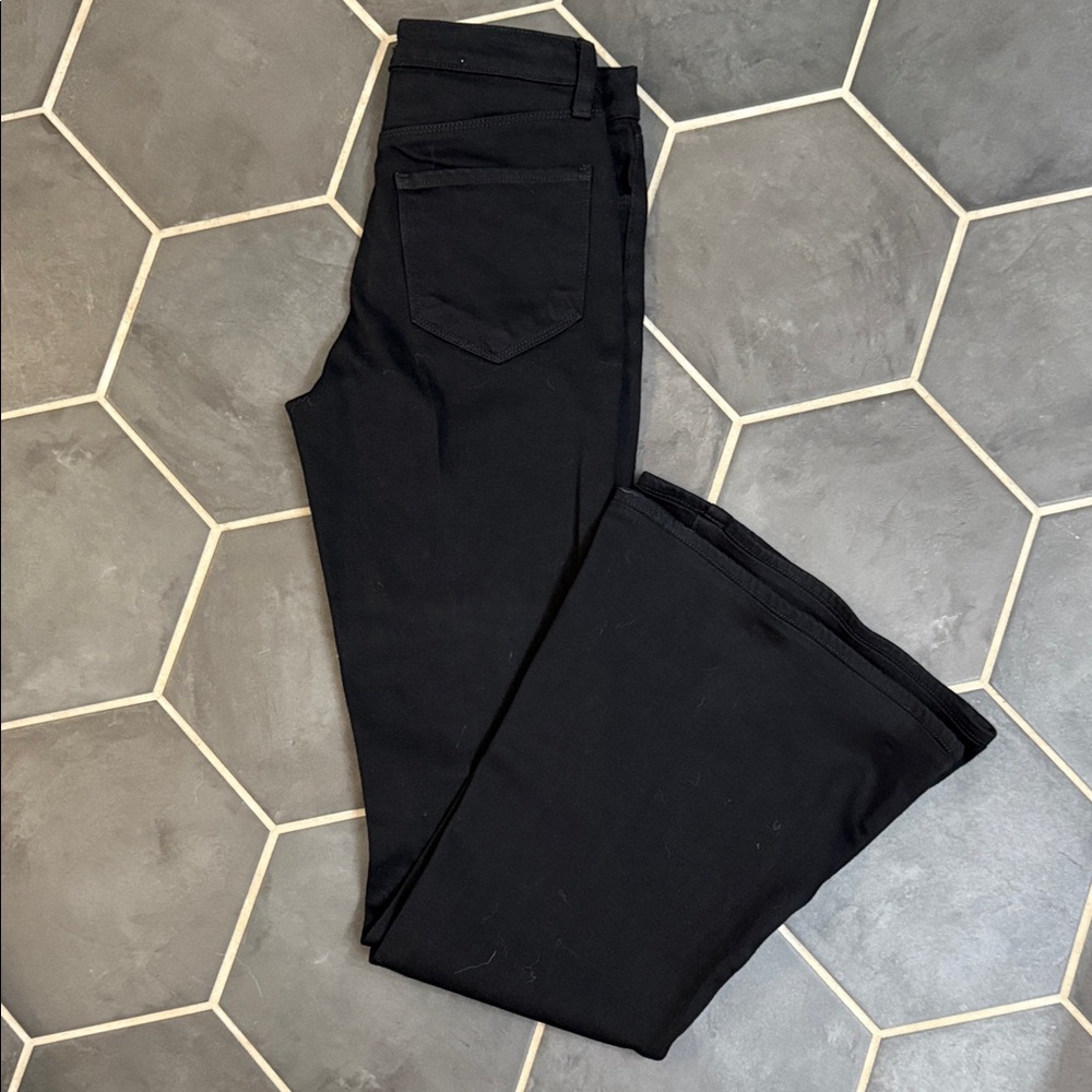 L'AGENCE Flare Black Denim Jeans